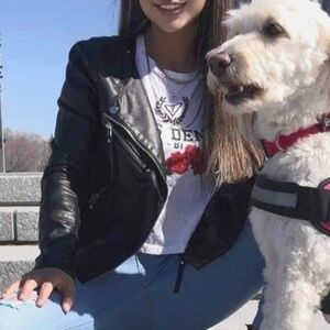 Vera moda vest cuire